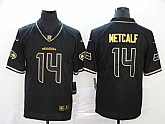 Nike Seahawks 14 D.K. Metcalf Black Gold Throwback Vapor Untouchable Limited Jersey,baseball caps,new era cap wholesale,wholesale hats